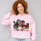 Peace Love Farm Life - Farm Animals Unisex Crewneck T-Shirt Sweatshirt Hoodie