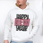 Happy New Year Glitter Design - New Years Unisex Crewneck T-Shirt Sweatshirt Hoodie