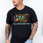 Peace Love Country - Farm Animals Unisex Crewneck T-Shirt Sweatshirt Hoodie