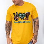 Peace Love Country - Farm Animals Unisex Crewneck T-Shirt Sweatshirt Hoodie