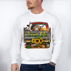 Farm Life Truck Design - Farm Animals Unisex Crewneck T-Shirt Sweatshirt Hoodie