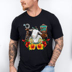 Farm Life Sheep Flowers Design - Farm Animals Unisex Crewneck T-Shirt Sweatshirt Hoodie