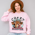 Crazy Heifer - Farm Animals Unisex Crewneck T-Shirt Sweatshirt Hoodie