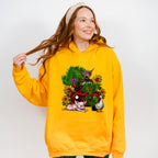 Farm Animals Truck And Flower Design - Farm Animals Unisex Crewneck T-Shirt Sweatshirt Hoodie