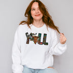 Y'all Texas Map Design - Farm Animals Unisex Crewneck T-Shirt Sweatshirt Hoodie
