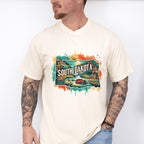 Colorful South Dakota State Design - States & Cities Unisex Crewneck T-Shirt Sweatshirt Hoodie