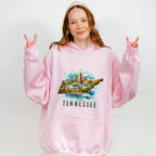 Colorful Tennessee State Design - States & Cities Unisex Crewneck T-Shirt Sweatshirt Hoodie
