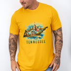 Colorful Tennessee State Design - States & Cities Unisex Crewneck T-Shirt Sweatshirt Hoodie