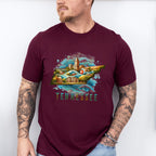 Colorful Tennessee State Design - States & Cities Unisex Crewneck T-Shirt Sweatshirt Hoodie
