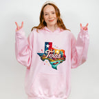 Colorful Texas State Design - States & Cities Unisex Crewneck T-Shirt Sweatshirt Hoodie