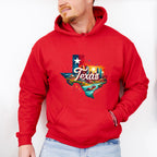 Colorful Texas State Design - States & Cities Unisex Crewneck T-Shirt Sweatshirt Hoodie