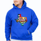 Colorful Texas State Design - States & Cities Unisex Crewneck T-Shirt Sweatshirt Hoodie