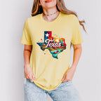 Colorful Texas State Design - States & Cities Unisex Crewneck T-Shirt Sweatshirt Hoodie