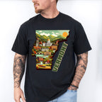 Colorful Vermont State Design - States & Cities Unisex Crewneck T-Shirt Sweatshirt Hoodie