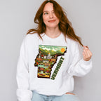 Colorful Vermont State Design - States & Cities Unisex Crewneck T-Shirt Sweatshirt Hoodie