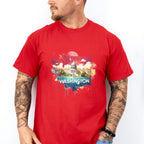 Colorful Washington State Design - States & Cities Unisex Crewneck T-Shirt Sweatshirt Hoodie