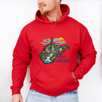Colorful West Virginia State Design - States & Cities Unisex Crewneck T-Shirt Sweatshirt Hoodie