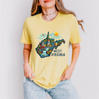 Colorful West Virginia State Design - States & Cities Unisex Crewneck T-Shirt Sweatshirt Hoodie