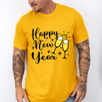 Happy New Year Raising Toast Design - New Years Unisex Crewneck T-Shirt Sweatshirt Hoodie