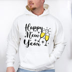 Happy New Year Raising Toast Design - New Years Unisex Crewneck T-Shirt Sweatshirt Hoodie