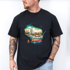 Colorful Wisconsin State Design - States & Cities Unisex Crewneck T-Shirt Sweatshirt Hoodie