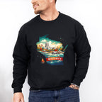 Colorful Wisconsin State Design - States & Cities Unisex Crewneck T-Shirt Sweatshirt Hoodie