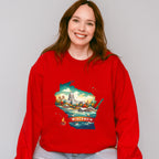 Colorful Wisconsin State Design - States & Cities Unisex Crewneck T-Shirt Sweatshirt Hoodie