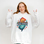 Colorful New Jersey State Design - States & Cities Unisex Crewneck T-Shirt Sweatshirt Hoodie