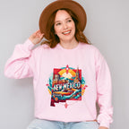 Colorful New Mexico State Design - States & Cities Unisex Crewneck T-Shirt Sweatshirt Hoodie