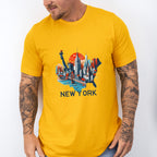 Colorful New York State Design - States & Cities Unisex Crewneck T-Shirt Sweatshirt Hoodie