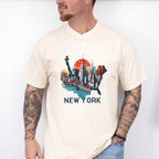 Colorful New York State Design - States & Cities Unisex Crewneck T-Shirt Sweatshirt Hoodie