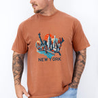 Colorful New York State Design - States & Cities Unisex Crewneck T-Shirt Sweatshirt Hoodie