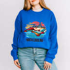 Colorful North Carolina State Design - States & Cities Unisex Crewneck T-Shirt Sweatshirt Hoodie