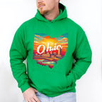 Colorful Ohio State Design - States & Cities Unisex Crewneck T-Shirt Sweatshirt Hoodie