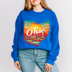 Colorful Ohio State Design - States & Cities Unisex Crewneck T-Shirt Sweatshirt Hoodie