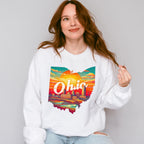 Colorful Ohio State Design - States & Cities Unisex Crewneck T-Shirt Sweatshirt Hoodie