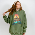 Colorful Rhode Island State Design - States & Cities Unisex Crewneck T-Shirt Sweatshirt Hoodie