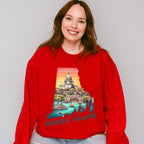 Colorful Rhode Island State Design - States & Cities Unisex Crewneck T-Shirt Sweatshirt Hoodie