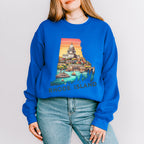Colorful Rhode Island State Design - States & Cities Unisex Crewneck T-Shirt Sweatshirt Hoodie