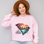 Colorful South Carolina State Design - States & Cities Unisex Crewneck T-Shirt Sweatshirt Hoodie