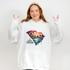 Colorful South Carolina State Design - States & Cities Unisex Crewneck T-Shirt Sweatshirt Hoodie