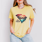 Colorful South Carolina State Design - States & Cities Unisex Crewneck T-Shirt Sweatshirt Hoodie