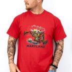 Colorful Maryland Design - States & Cities Unisex Crewneck T-Shirt Sweatshirt Hoodie
