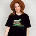 Colorful Massachusetts Design - States & Cities Unisex Crewneck T-Shirt Sweatshirt Hoodie