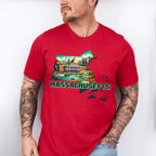 Colorful Massachusetts Design - States & Cities Unisex Crewneck T-Shirt Sweatshirt Hoodie