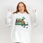 Colorful Massachusetts Design - States & Cities Unisex Crewneck T-Shirt Sweatshirt Hoodie