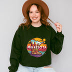 Colorful Minnesota Design - States & Cities Unisex Crewneck T-Shirt Sweatshirt Hoodie