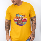 Colorful Minnesota Design - States & Cities Unisex Crewneck T-Shirt Sweatshirt Hoodie