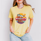 Colorful Minnesota Design - States & Cities Unisex Crewneck T-Shirt Sweatshirt Hoodie