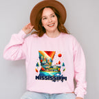 Colorful Mississippi Design - States & Cities Unisex Crewneck T-Shirt Sweatshirt Hoodie